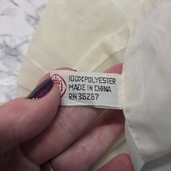 Vintage White Light Blue Embroidered Kitchen Valance 60"X12" Floral Eyelet Boho - Picture 4 of 7